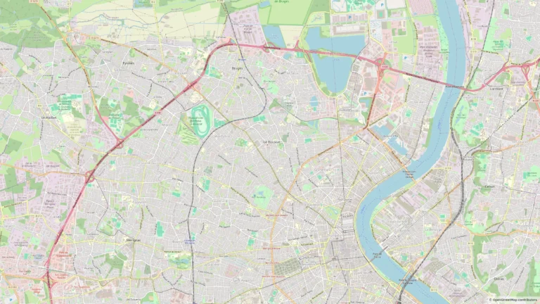 Emplacement des locaux de Thierry au 28, rue Blanchard, Le Bouscat